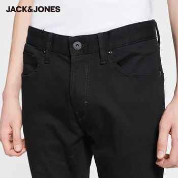 JackJones Män Casual Black Stretch Slim Fit Streetwear Tajt-leg Jeans| 220132526