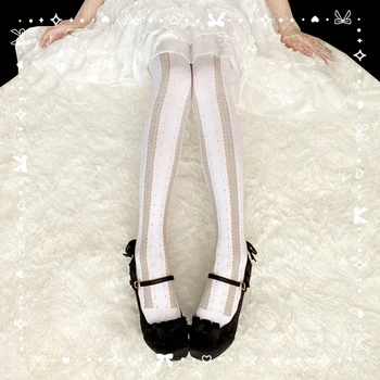 Japansk söt prinsessa sweet lolita tights jk uniform utskrift gothic lolita mjuka flicka strumpbyxor kawaii tjej loli cos