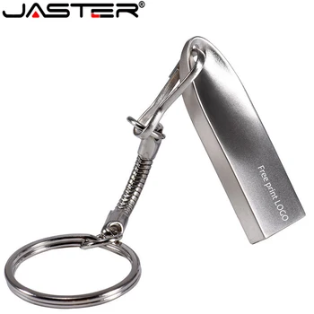 JASTER USB 2.0-nya hot silver Metall pendrive de Alta Velocidade flash-enhet 4S 16GB 32GB 64GB usb flash pen drive kund logotyp