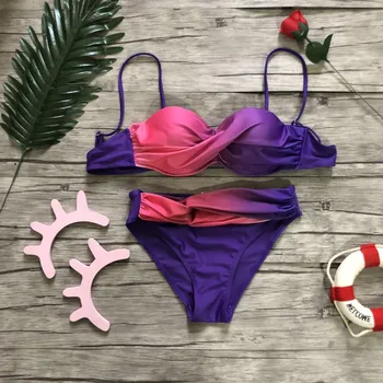 Jaycosin Sexiga 2020 Bikini Set Badkläder Kvinnor Ut Baddräkt Push-Up Gör Bikini Plus Size Bathingsuit Strandkläder Biquini