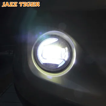 JAZZ TIGER 2-i-1 Funktioner LED Daytime Running Light Bil Dimma LED Lampan Projektorn tänds För Subaru Forester 2013 - 2016 2017 2018