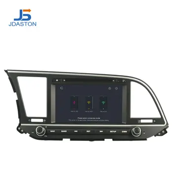 JDASTON Android 10.0 Bil DVD-Spelare För Hyundai ELANTRA 2016 2017 WIFI GPS Navigation 2 Din Bil Radio Stereo Multimedia RDS-Karta