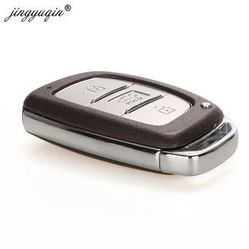 Jingyuqin 3 Knappar Smart Remote Bil nyckelbricka 433MHz för Hyundai Mistra ID47 Chip för Elantra ID46