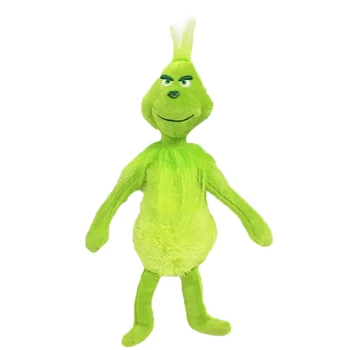 Jul Geek Grinchen Plysch Leksak Grön Päls Grinchen Barn Tecknat Uppstoppad Docka Barnen Presenter