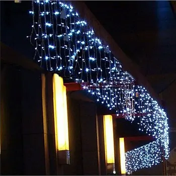Jul String Lights Krans Utomhus Inomhus LED-Ljus Dekoration 5m 110V 220V 100 Lysdioder Gardin Släppa Hem Barer Fest Trädgård