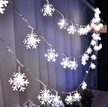 Jul Vattentät LED String Ljus,Utomhus Fairy Sträng Ljus,Trädgård Uteplats Part Dekorationer Ljus,Rum Sovrum String Lights