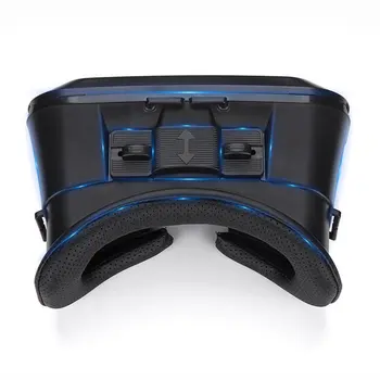 K2 3D Vr-Virtual Reality Vr-Glasögon Äkta Läder Glasögon Smart Hjälm Stereo Spelet Bio Boxs Lämplig För Smart Phone