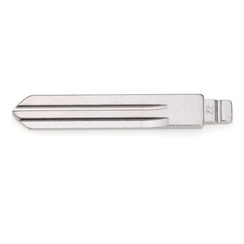Keyecu 10 Stycken 22# NSN14 Metall Blank Uncut Flip KD Fjärrkontrollens nyckelblad för Infiniti för Nissan för Subaru