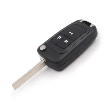 KEYECU Ersätter 3-Knappen Vänd Fjärrkontrollen nyckelbricka 315MHz/433MHz ID46 för Opel Vauxhall Insignia och Astra J 2009-