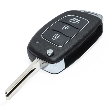 Keyecu Ersätter Vända Bilen Smart Remote nyckelbricka 3-Knappen för 433MHz ID46 för Hyundai Accent 2016