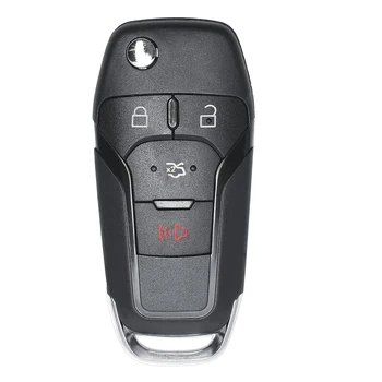 KEYECU Flip Avlägsna Nyckeln med Keyless Entry Fob 4-Knappen 315MHz för Ford Fusion 2013-FCC ID: N5F-A08TAA