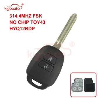 Kigoauto 89070-42880 DENSO HYQ12BDP Avlägsna nyckeln 314.4 Mhz för Toyota 2-knappen