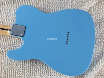 Kina guitar factory anpassad ny Hög Kvalitet blå 6 Strängar Elektrisk Gitarr med kromad hårdvara fri frakt