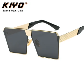 KIYO Varumärke 2020 Nya Kvinnor Fyrkantiga Solglasögon av Metall Klassisk solglasögon Hög Kvalitet UV400 Körning Glasögon 0019