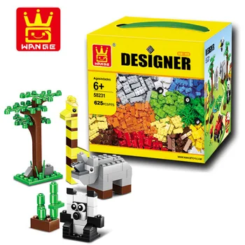 Kompatibel Toysing Klassiska 625 st Bulk byggstenar Pedagogiska Kreativa DIY Modell Tegel Leksaker Wange 58231 Designer Block