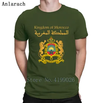 Konungariket Marocko Royaume Du Maroc T-Shirt O-Neck Smal Våren Hösten Bilder Bomull Söt Byggnad Anpassa Shirt