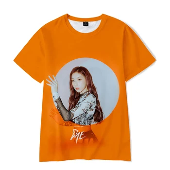 Kpop ITZY 3D Pirited O-Neck T-shirt Kvinnor/Män Sommar Kort Ärm Tshirts Harajuku Casual Streetshirt Pojkar Flickor Tee