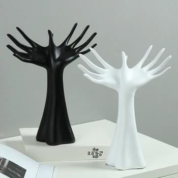 Kreativa Abstrakt Harts Hand-Modell Skulptur Ornament Vardagsrum Vin Skåp Skrivbordet Inredning, Hantverk Gåvor till alla Hjärtans Dag