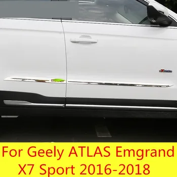 Kroppen i trim sidokjolar dekorativa reptålig kollision kjolar ljusa band För Geely ATLAS Emgrand X7 Sport 2016-2018