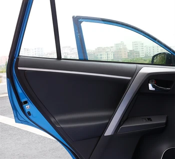 Kupén dörr, armstöd täcka prydnadslist klistermärke tillbehör lucktätningen innerdörr armstöd För Toyota RAV4-2018