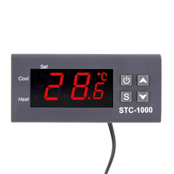 Kvalitet Universal Digital STC-1000 temperaturregulator Termostat med Sond -50~99C 220 V Akvarium w/Sensor-Alla-Ändamål