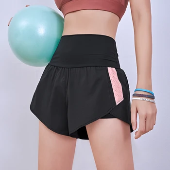 Kvinnor Shorts Sommaren Casual shorts med hög midja lös shorts för flickor Mjuka Coola kvinnliga kort yoga sport kör Shorts 2020 NYTT