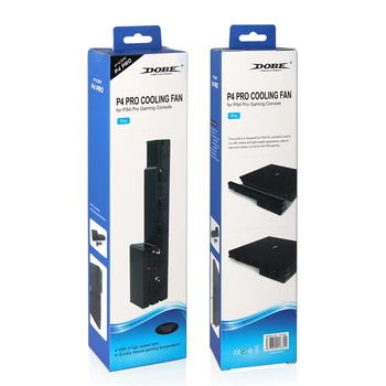 Kylfläkt För PS4 Pro spelkonsol Hög Kvalitet Turbo Temperatur Fläktar Externa USB-Fläkt Med USB-laddningskabel