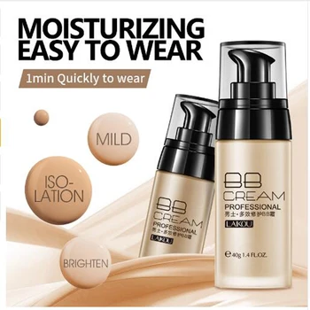 LAIKOU Män BB Cream Face Cream Naturligt Vitare hudvård för Män Effektiv Vård Solskyddskräm Ansikte, Foundation Bas Makeup Hud Färg
