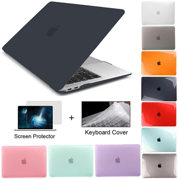 Laptop Case För Macbook Air 13 A2179 2020 Pro 11 12 13 13.3 15 A2289 Nya Touch-Bar-ID för Mac book Pro 16 A2141 +keyboard Cover