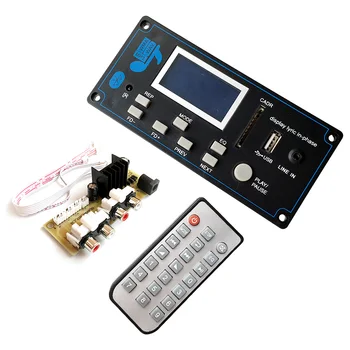 LCD-Bil Bluetooth-5.0 MP3-Spelare FLAC, APE-Dekoder Styrelsen Modul W. USB FM Radio Aux Texter Spektrum Mappen Visa PW MINNE KIT