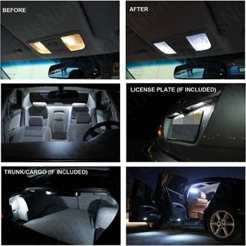 LED-innerbelysning För Toyota RAV4 2006 10st/Mycket Xenon Vitt Premium-Paketet Kit