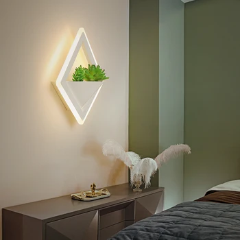 Led vägglampa LED Skans Ljus Akryl Modern heminredning vägglampa för Sängen Sovrum/Matsal Rum/Toalett Med Anläggningen