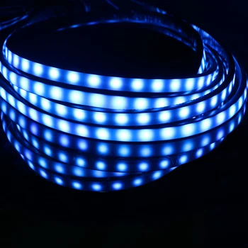 LEEPEE Bil Botten Atmosfär Lampa Underredet Dekorativa Ljus, Musik, Active Sound Control Auto LED Strip Neon Ljus 4x 8 Färger