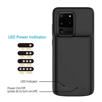 Leioua Övergången för Samsung S20 S20 Plus Laddare Täcka Power Bank Fallet för Samsung S20 S20plus S20 Ultra Ladda Batteriet