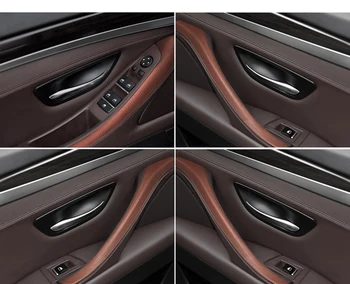 LHD left main förarens armstöd montering 4 st-set inre dörrhandtag lock ram fäste för BMW 5-serie F10 F11 F18 2010--2017