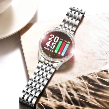 LIGE 2020 Ny Smart Klocka Kvinnor hjärtfrekvens, blodtryck Övervakning av Information Påminnelse Sport Smartwatch För Android IOS+Box