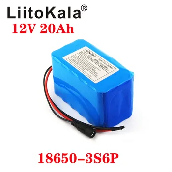 LiitoKala 12v 20Ah litium batteri 20ah hög nuvarande stora kapacitet 20000mAh xenon lampa motor mobile backup batteri