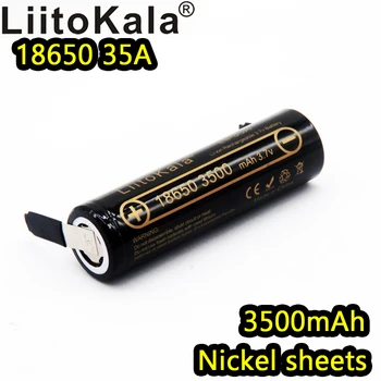 Liitokala lii-35A litium batteri 18650 3500mAh hög kapacitet 3,6 V hög takt ansvarsfrihet 10A nickel bälte för batteri