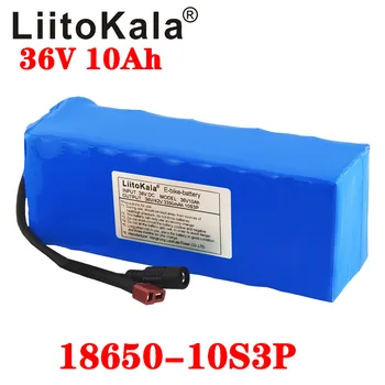 LiitoKala Litium 36V batteri 36V 10AH Elektrisk Cykel-batteri 36V 10ah 1000W Skoter Batteri med 20A BMS 42V 2A-laddare