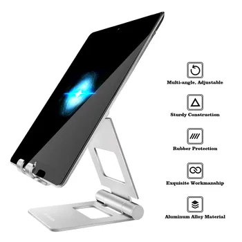 LINGCHEN Tablet Stand För iPad Aluminium Legering Justerbara Fotplattor Tablet Stand Hållare bordsställ För iPad mini/iPad Air