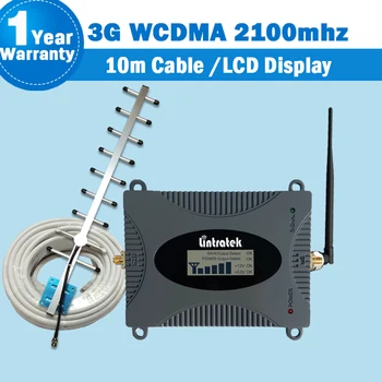 Lintratek 3G Repeater Förstärkare WCDMA 2100MHz Signal Booster 2100 LTE Band 1 med LCD-Display Mobiltelefon Signal Repeater kit55