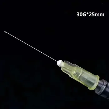 Liten nål 13mm 4 mm 25 mm disponibla 30G medicinsk mikro-plast injektion kosmetiska steril nål kirurgiska verktyg