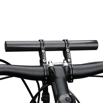 Ljus Hållare GUB 202 Kolfiber Super Lång Cykel Cykel Styret Extender för Förlängning Lampa dator telefon Montera Fästet Stå