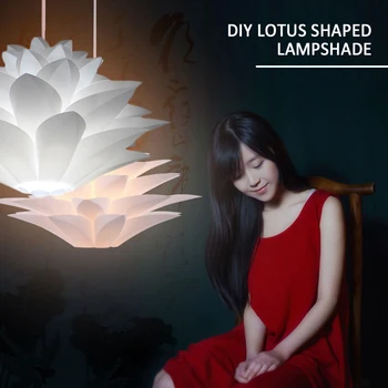 Lotus Taklampa Skugga lampskärmar Kit Lampskärm Bar DIY Hängande Hängande Suspension Lightshade för taklampor Café