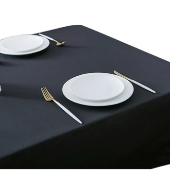 LOVRTRAVEL helt anpassad överdimensionerade 600cm svart bordsduk hotel bröllopsfest square matbord och soffbord täcka