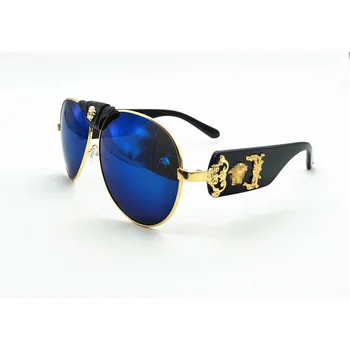 Lyx Runda Solglasögon för Kvinnor 2021 Vintage Designer Varumärke Svarta Nyanser solglasögon för Kvinnor Mode Resor Glasögon UV400 Gafas