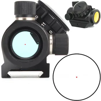 Låg Power Compact 1X21 3 MOA Red Dot Sight Omfattning Weaver Picatinny Fäste Taktiska Jakt Trail Gevär Kikarsikten