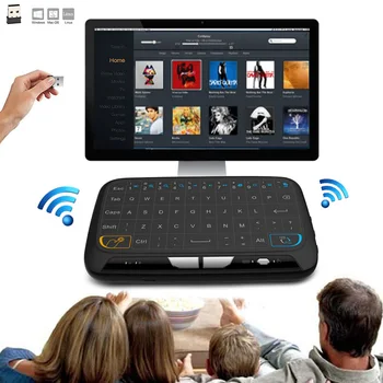 M-H18 Pocket 2,4 GHz Trådlöst Tangentbord Med Touchpad Full Musen För Android TV Box Kodi HTPC IPTV-PC, PS3, Xbox 360 ND998