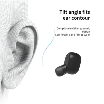 M1 Bluetooth-5.0 Hörlurar Trådlösa Hörlurar TWS brusreducerande Hörlurar Med Mikrofon för Xiaomi Huawei Samsung iPhone