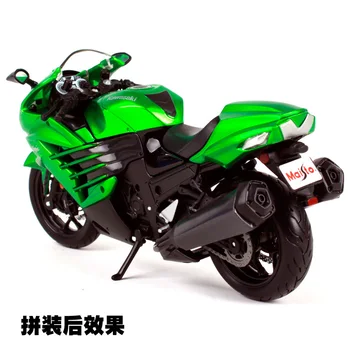 Maisto 1:12 Kawasaki Ninja ZX 14R Gröna Montering DIY MOTORCYKEL CYKEL Modell Kit FRI FRAKT S 1000 RR/ R 1200 GS